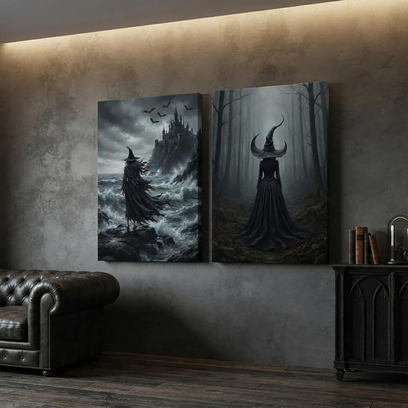 2 Piece Wrapped Canvas Wall Art, 60cm H x 40cm W