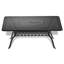 L'ensemble de salle à manger toutes saisons en fonte d'aluminium comprend 4 chaises pivotantes et une table rectangulaire avec cadre noir-440399308