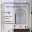 Armoire à pharmacie encastrée 24 po x 36 po, armoire murale en métal avec miroir et tablettes réglables, rangement pour salle de bain-2027628360