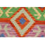 Tapis rectangulaire en laine tissé à plat à motif géométrique de 3 pi 4 po x 4 pi 6 po Alois