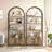 Arched Bookshelf, Bookcase With Doors Storage-1152351590