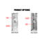 Porte de douche en verre 27 1/2 po x H 75 po-118929645-118929647