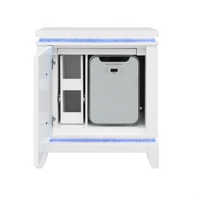 Nightstand With Cooler,USB And Speaker