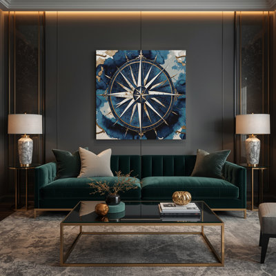 Art nautique sur toile gris