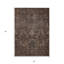 Tapis intérieur / extérieur brun 3 pi x 5 pi brun et gris anthracite