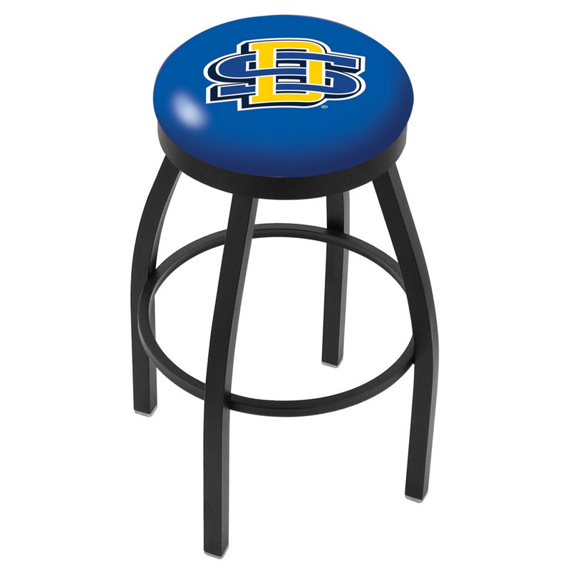 NCAA 36" Swivel Bar Stool, South Dakota State, Black