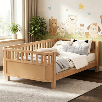 Lit plateforme simple en bois, cadre de lit, lit simple, cadre de lit plateforme, cadre de lit en bois, pour enfants