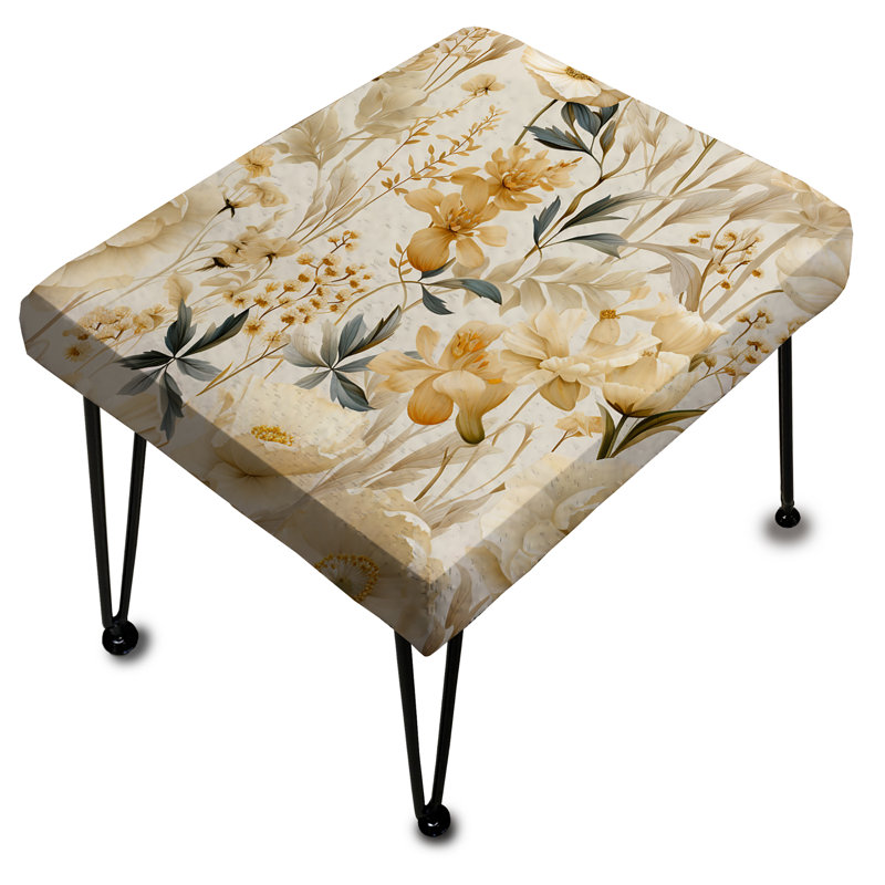Botanical Impressions I - Plants Rectangle Ottoman