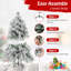4.5 Ft Pre-Lit Artificial Christmas Tree With 279 Pvc & Pine Needles & Pe Tips