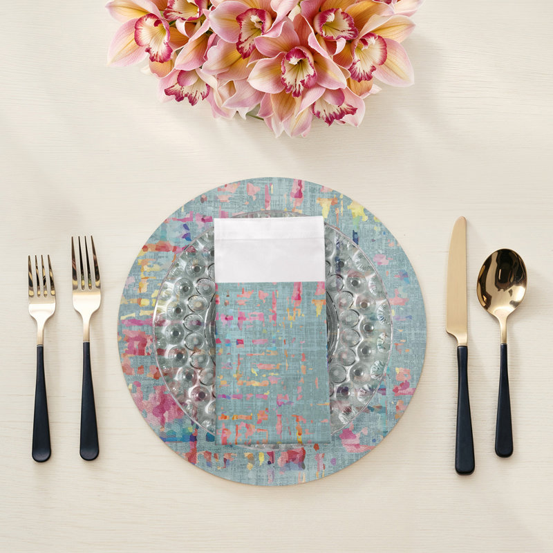 Coco Cotton Sateen Dinner Napkins, Bleu