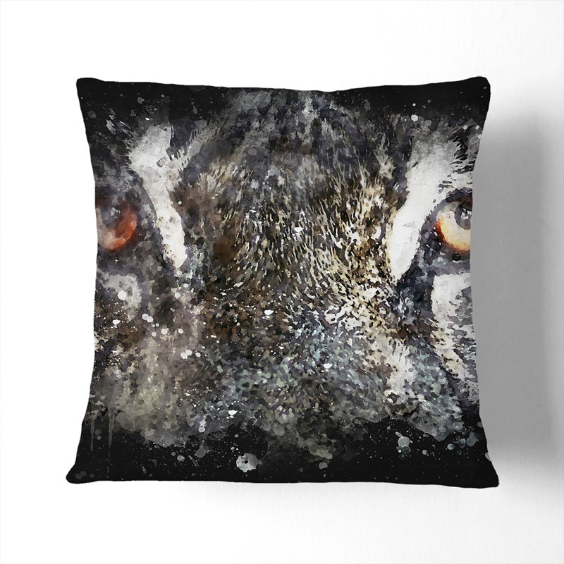 Square Throw Cushion, 40cm H x 40cm W x 15cm D, White
