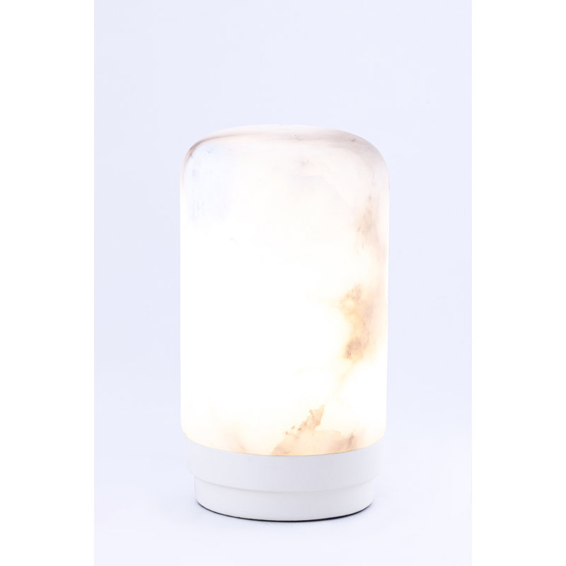 Lampe avec abat-jour en marbre