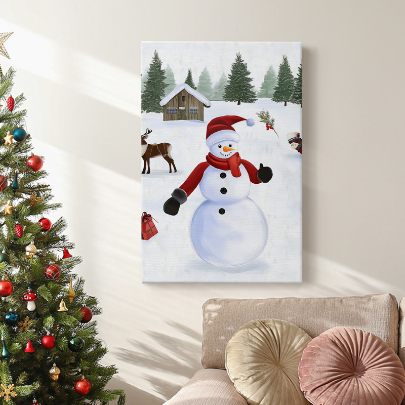 Art des Fêtes de Noël - Toile tendue avec châssis CCDXCV, H 18 po x l 12 po
