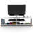4 Shelves Mid Century Modern Tv Stand, Open Storage Entertainment Centre, Solid Wood Legs, 57 Inch Low Walnut Unit Stand With Shelves, Storage, In Centre