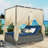 Adjustable Sun Bed With Curtain