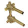 Universal 1/2" Thermostatic Rough-in Valve with Integrated Volume Control
