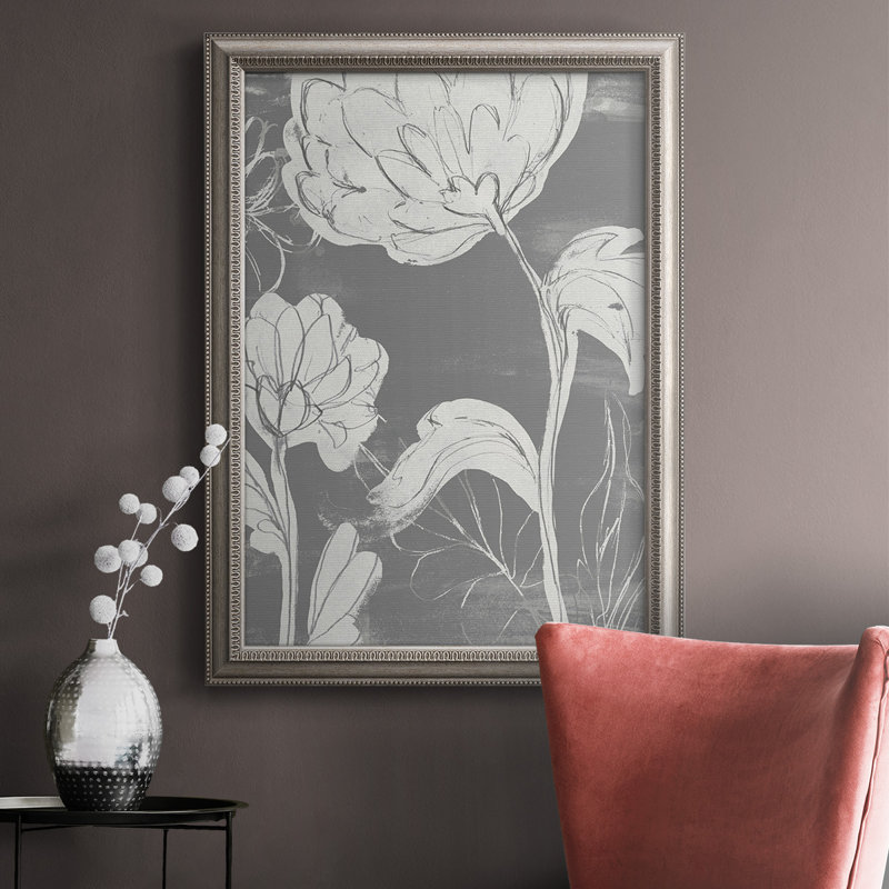 «Grayscale Garden II», reproduction sur toile encadrée, L 18 po x H 27 po