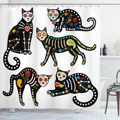 Shower Curtain with Hooks Included