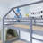Wood Frame Twin Over Twin Size House-Shaped-Bunk Bed With Ladder,Guardrails-1453162270
