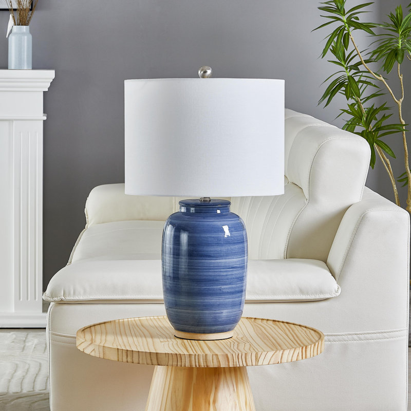 Lampe de table 25 po Carmeletta, Bleu