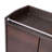 Outdoor Portable PE Rattan Serving Rolling Bar Cart with Storage Shelves, Glass Top, and Locking Wheels