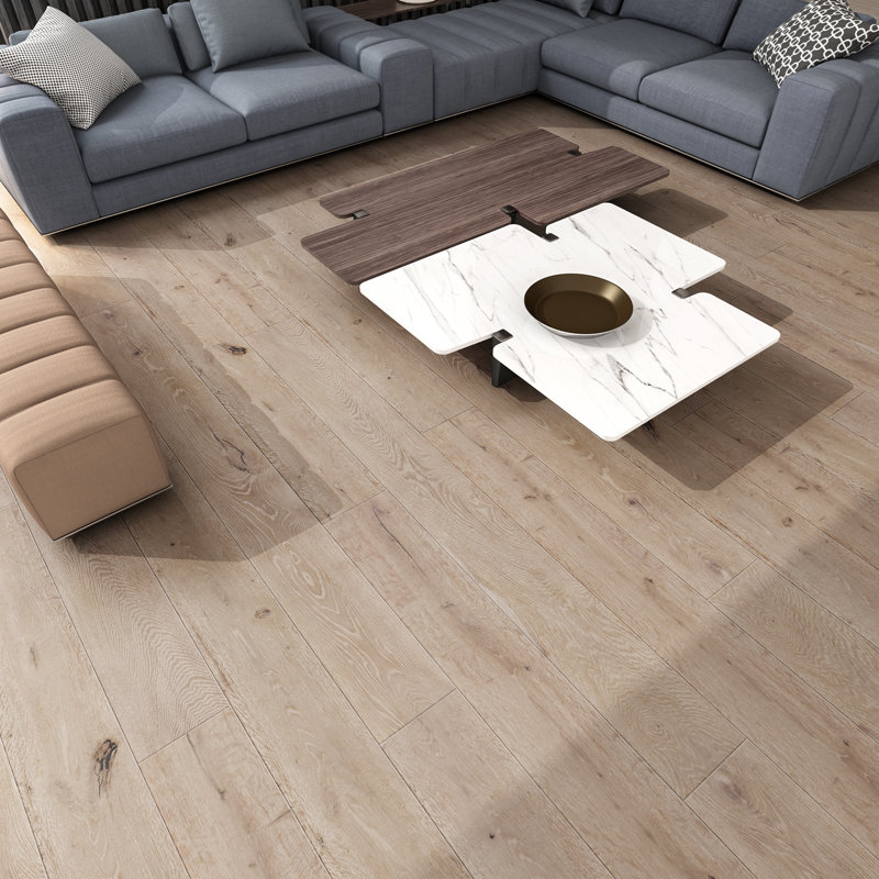 Plancher de bois franc d'ingénierie en chêne, Peuplier de Lombardie antique