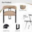 48cm H Metal Armchair in Beige-1211764328