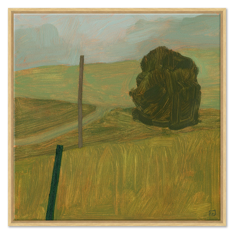 «Pasture On My Road», Naturel, Impression sur toile sans passe-partout, H 29,5 po x l 29,5 po