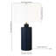 Lampe de table standard 25 po Carlina-725232284