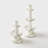 Mela Artisans Lotus Bloom Tapered White Candleholder-378420126