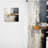 Abstract Beige Grey Road Collage I - Modern Curtain - Velvet Room Darkening - 1 panel-107587095