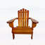 Chaise Adirondack pliante en bois de chêne pour une utilisation intérieure et extérieure, parfaite pour la détente et un rangement facile