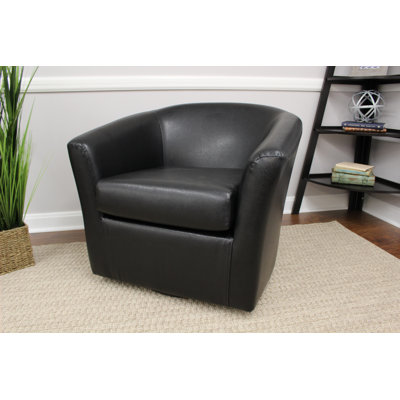Fauteuil demi-tonneau pivotant de 32 po Agee