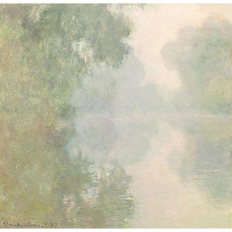 La seine à Giverny, brumes matinales, 1897, H 36 po x l 37 po