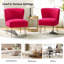 Chaise d'appoint en velours Euclid-568796716