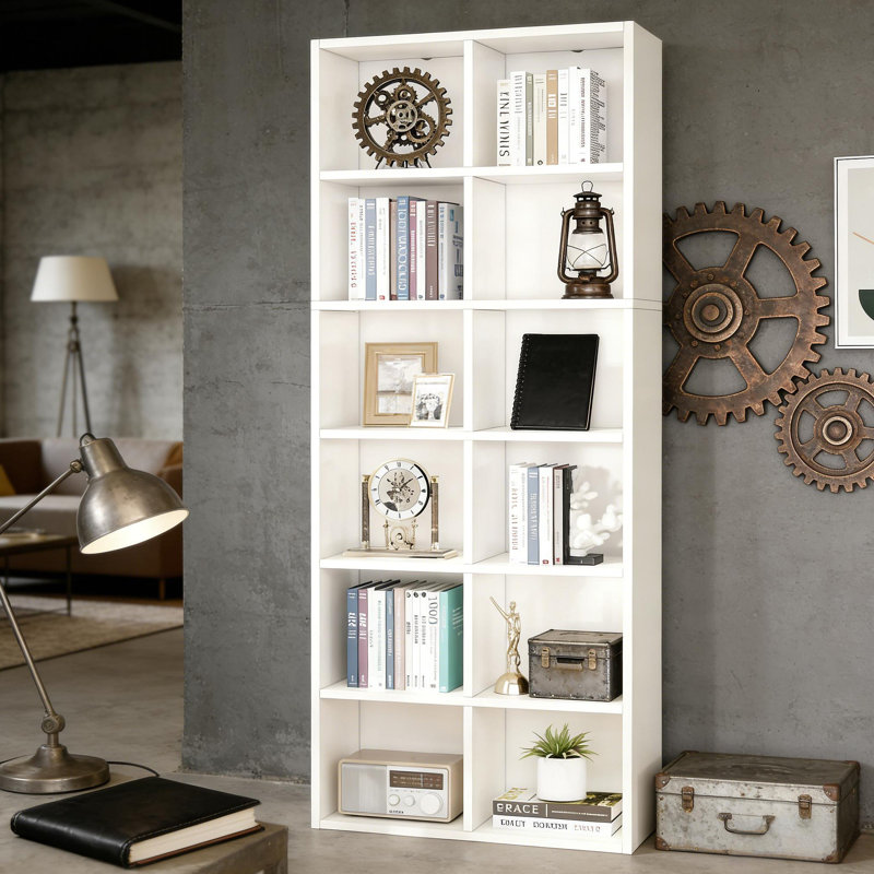 Bibliothèque compacte, présentoir attrayant, armoire ouverte