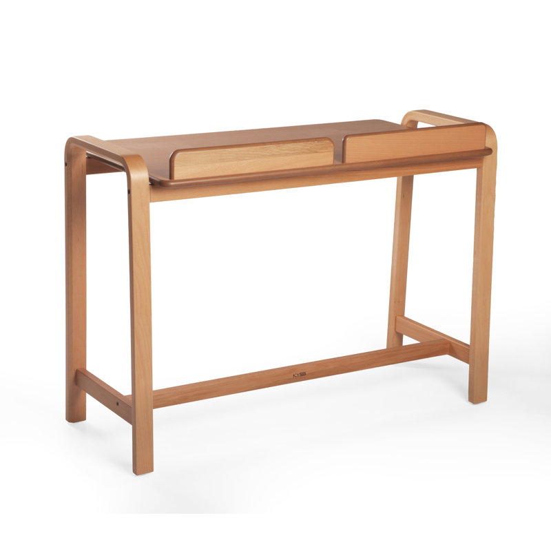 De'M Solid Wood Writing Desk, Natural