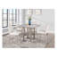 Table carrée en marbre naturel, finition, bois massif +, couleur, style transitionnel, 42 po x 34,7 po, table de bar naturelle 77 lb, carrée, naturel, l 34,7 po