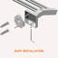 Porte-serviettes double 28 pouces en acier inoxydable SUS304-114376404