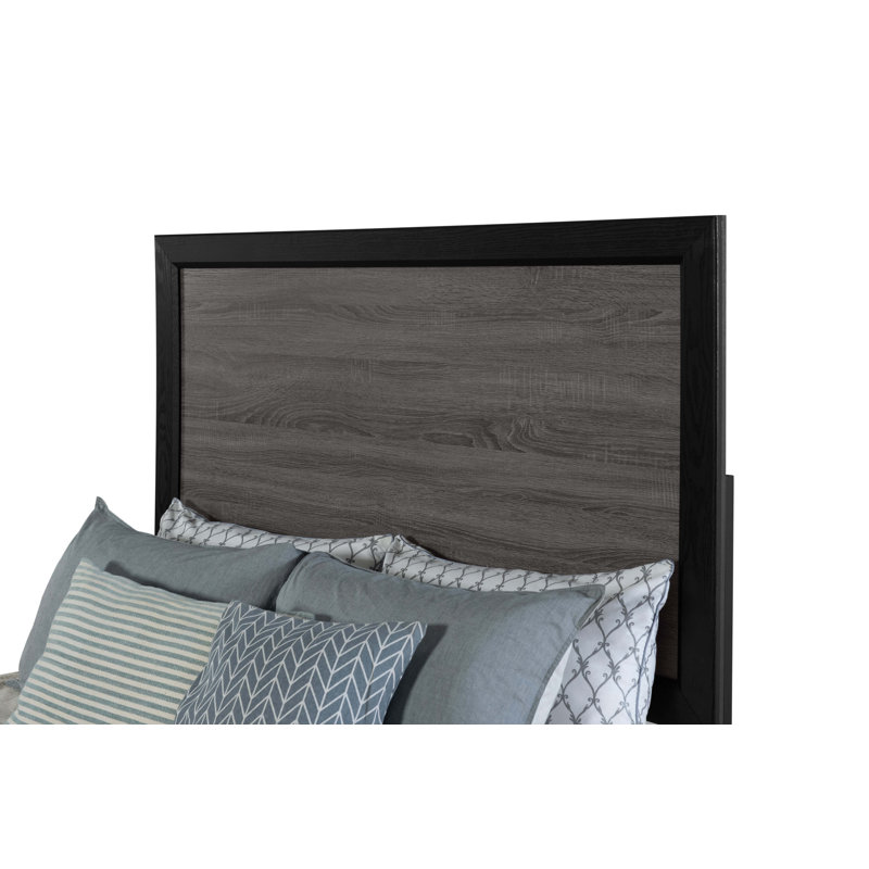 Lit double gris et noir Soluto