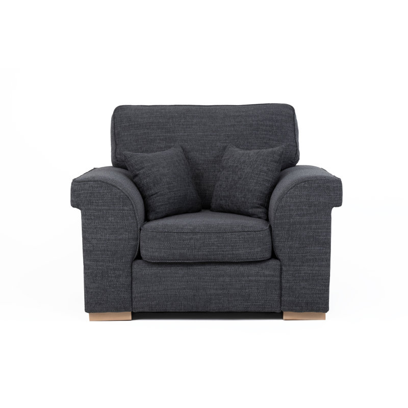 Picadilly Upholstered Armchair, Black
