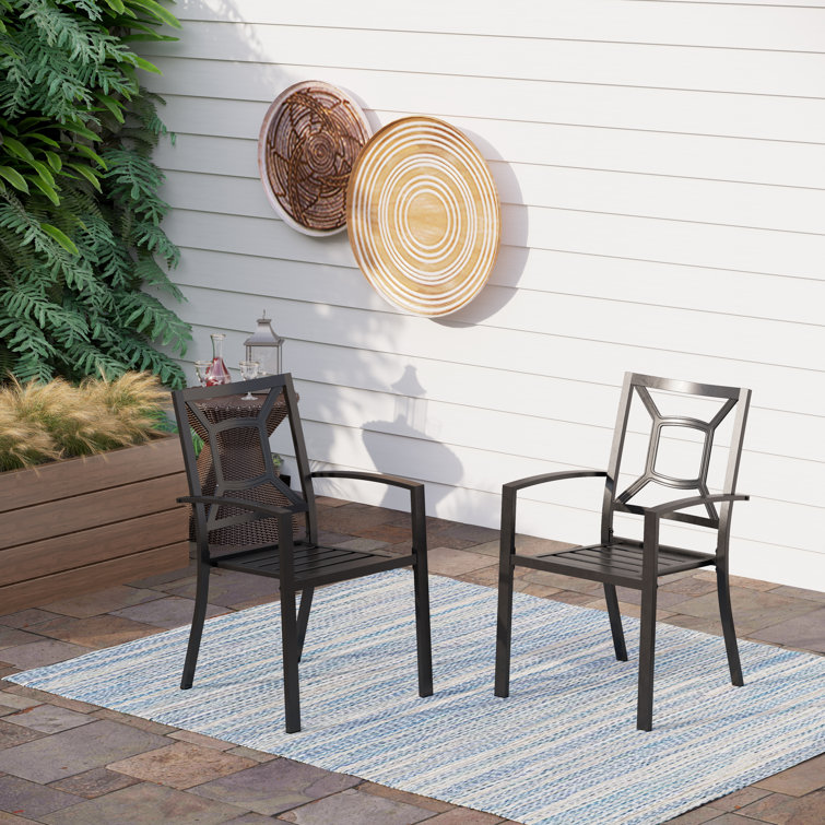 Leigh Stacking Patio Dining Armchair