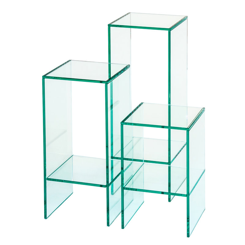 Matterson Plant Stand, Clear, 56cm H x 25cm L x 25cm D