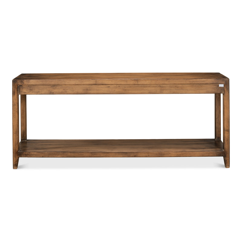 Anton 72'' W Solid Wood Console Table, Tan