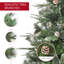 Arbre de Noël pin vert réaliste 5 pi 10 po