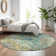 Premium Machine Washable Cerrito AMF588 Teal Rug