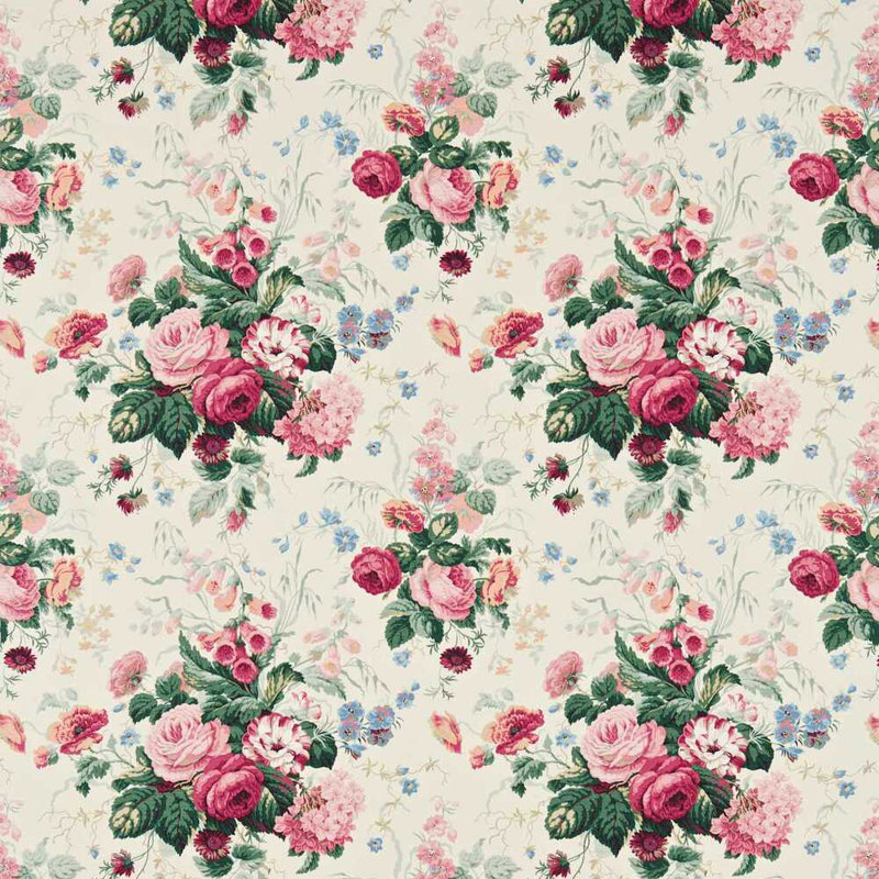 Stapleton Park Fabric, Cream/Pink