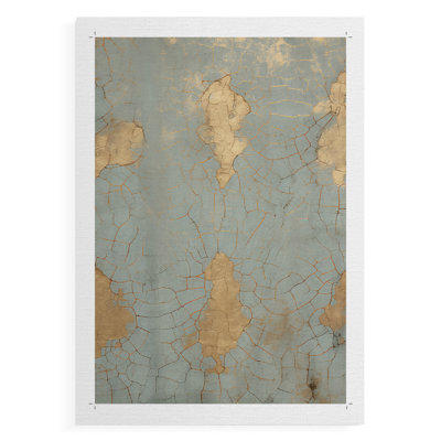 Vintage Abstract Print XII -Canvas Print Only - NOT FRAMED