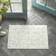 Cait Floal Handmade Tufted Wool/Viscose Aqua/Light Gray/Olive Area Rug