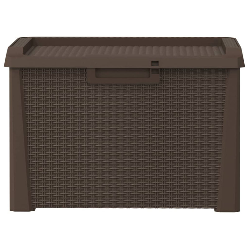 Boîte de rangement en polypropylène 33 gallons, Brun